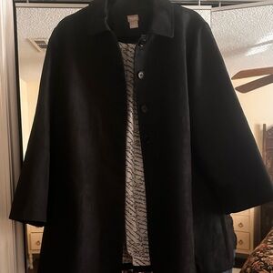 Chico's Elegant Black Swing Coat